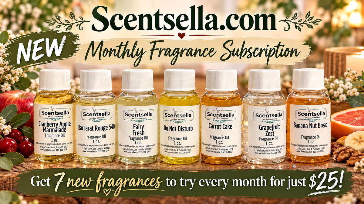 Fragrance SUBSCRIPTION for candles and soap products | 7 new fragrances every month