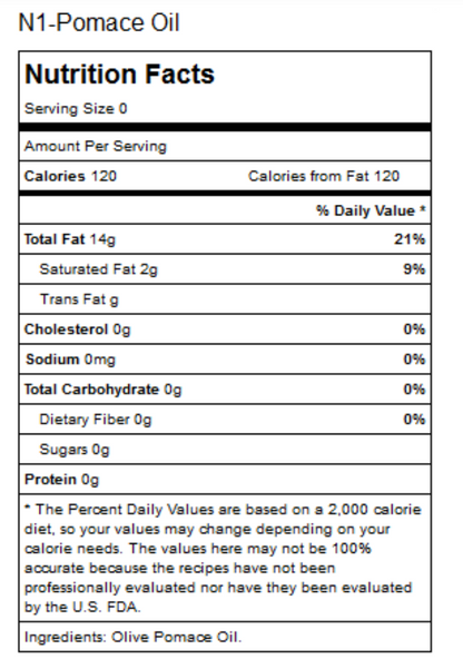 Pomace Olive Oil Gallon