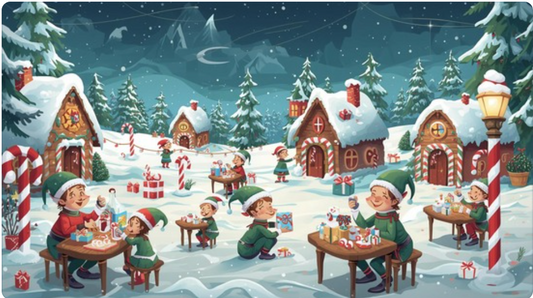 Elves at the North Pole